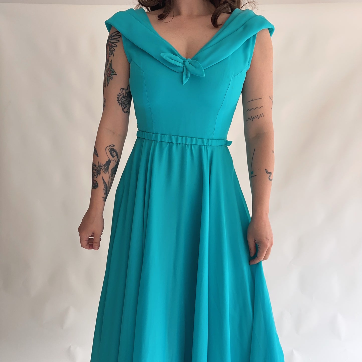 Vestido Vintage Maxi (XS-S)