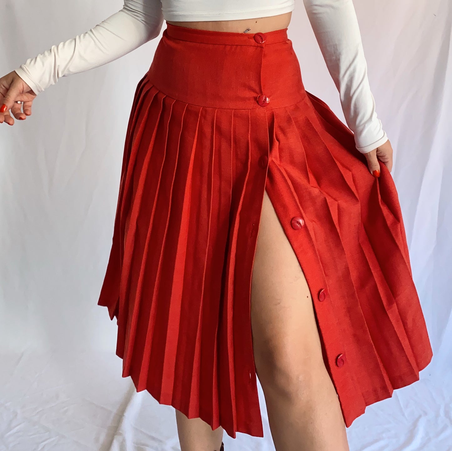 Pleated Vintage Skirt (XS-S)