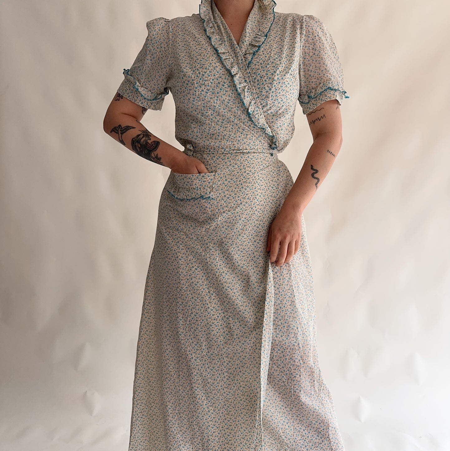 Vestido vintge de noite (M-L)
