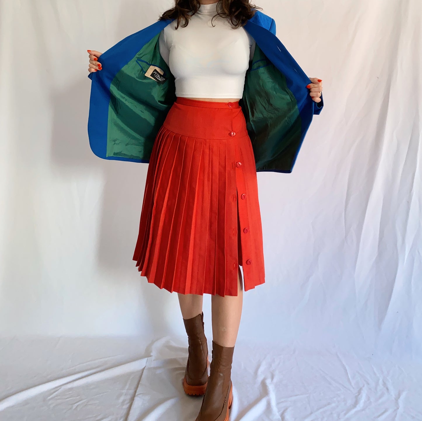 Pleated Vintage Skirt (XS-S)