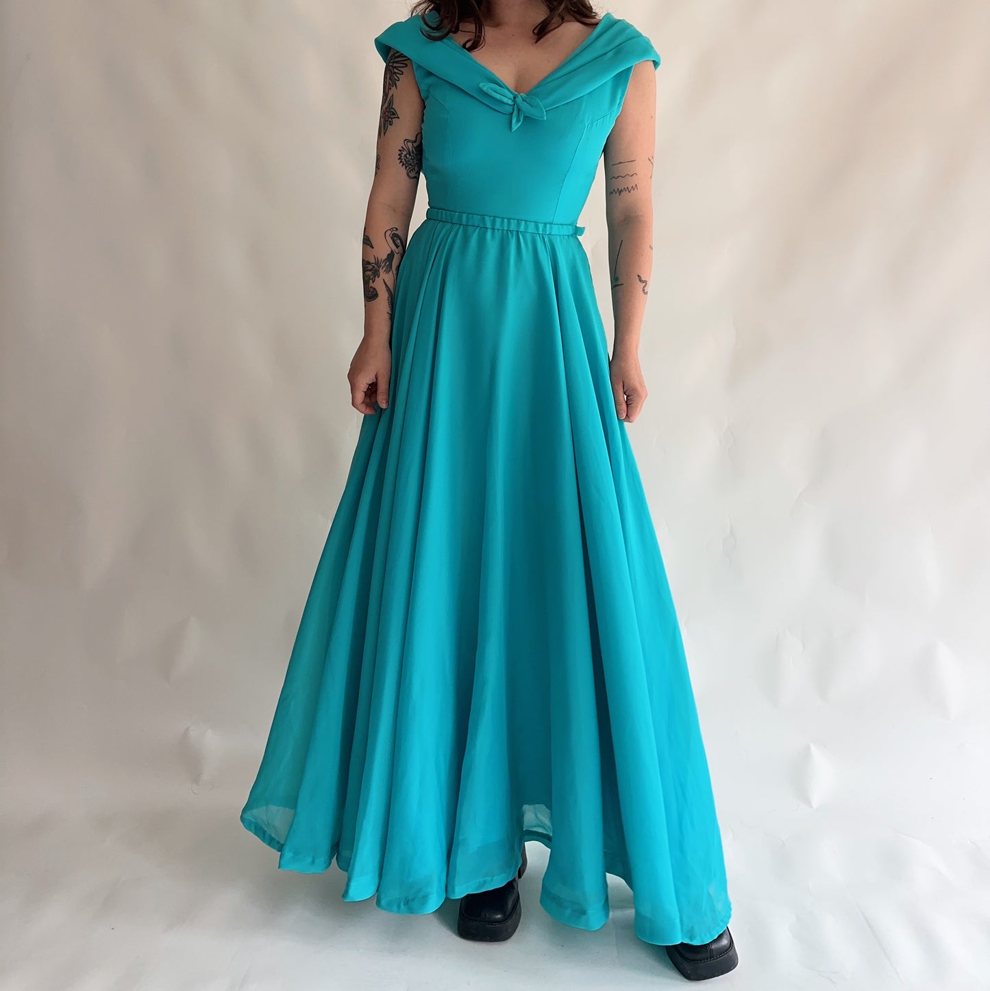 Vestido Vintage Maxi (XS-S)