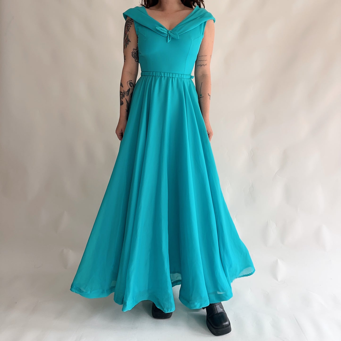 Vestido Vintage Maxi (XS-S)