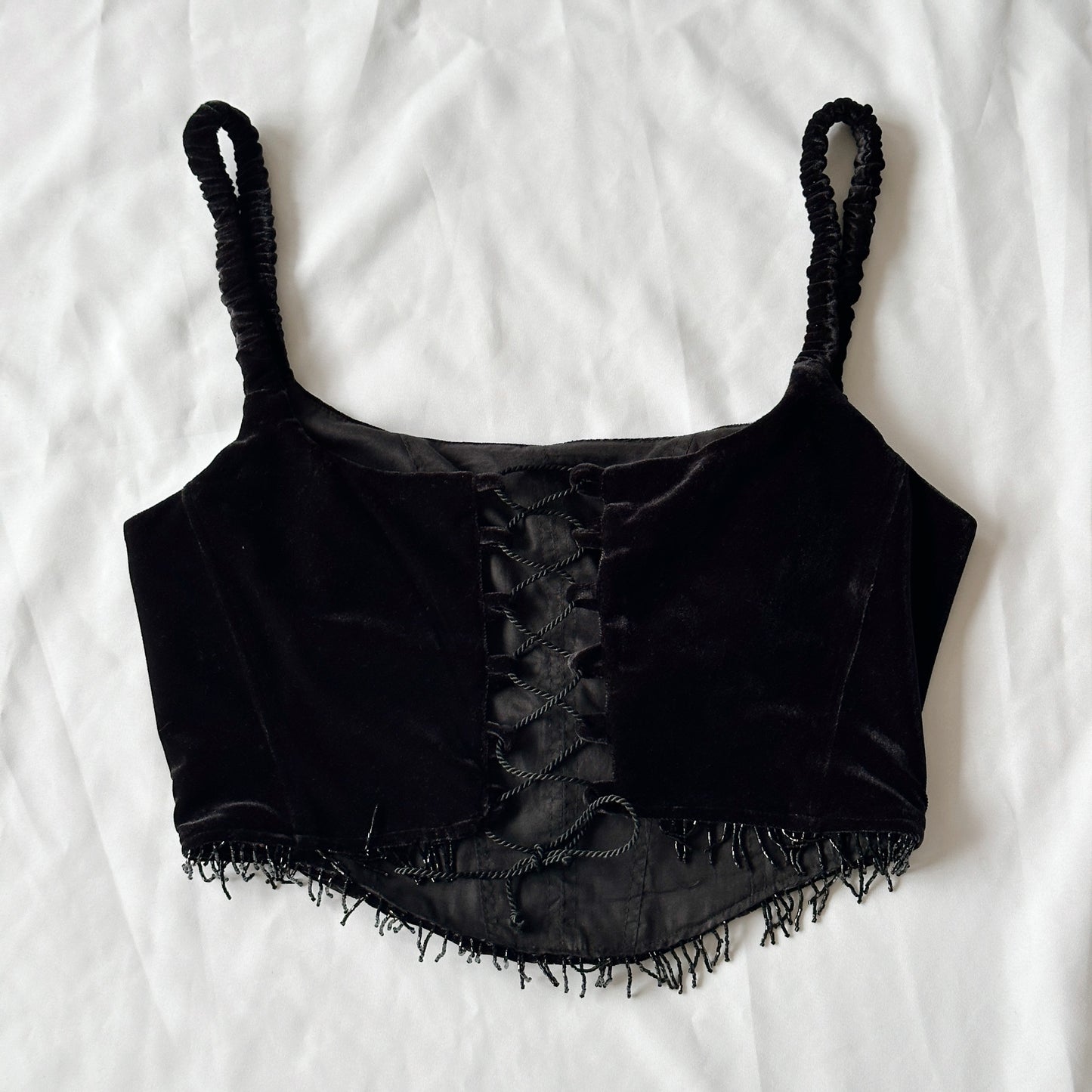 upcycling corset preto (L-XL)