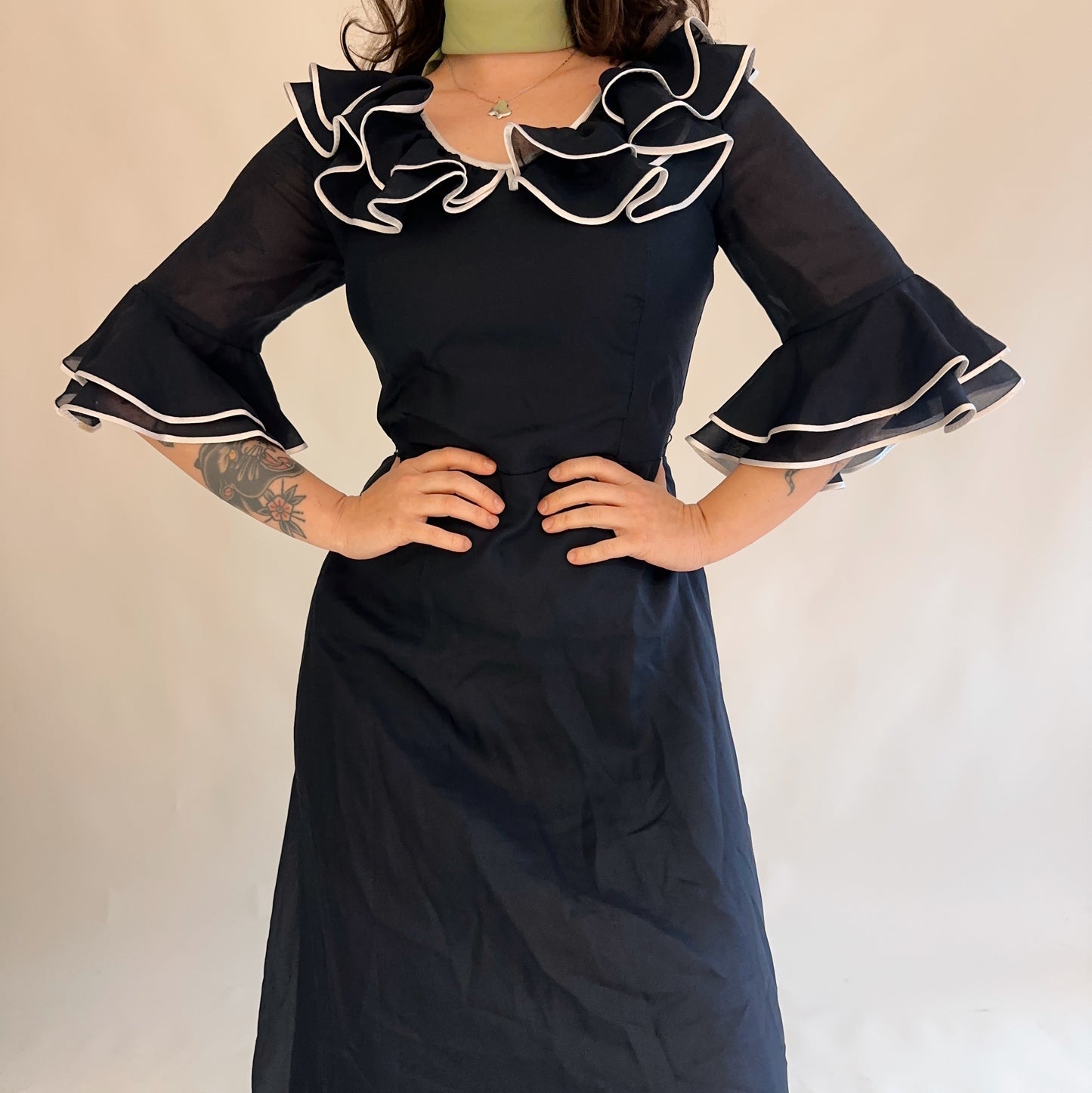 vestido vintage 70s (M-L)