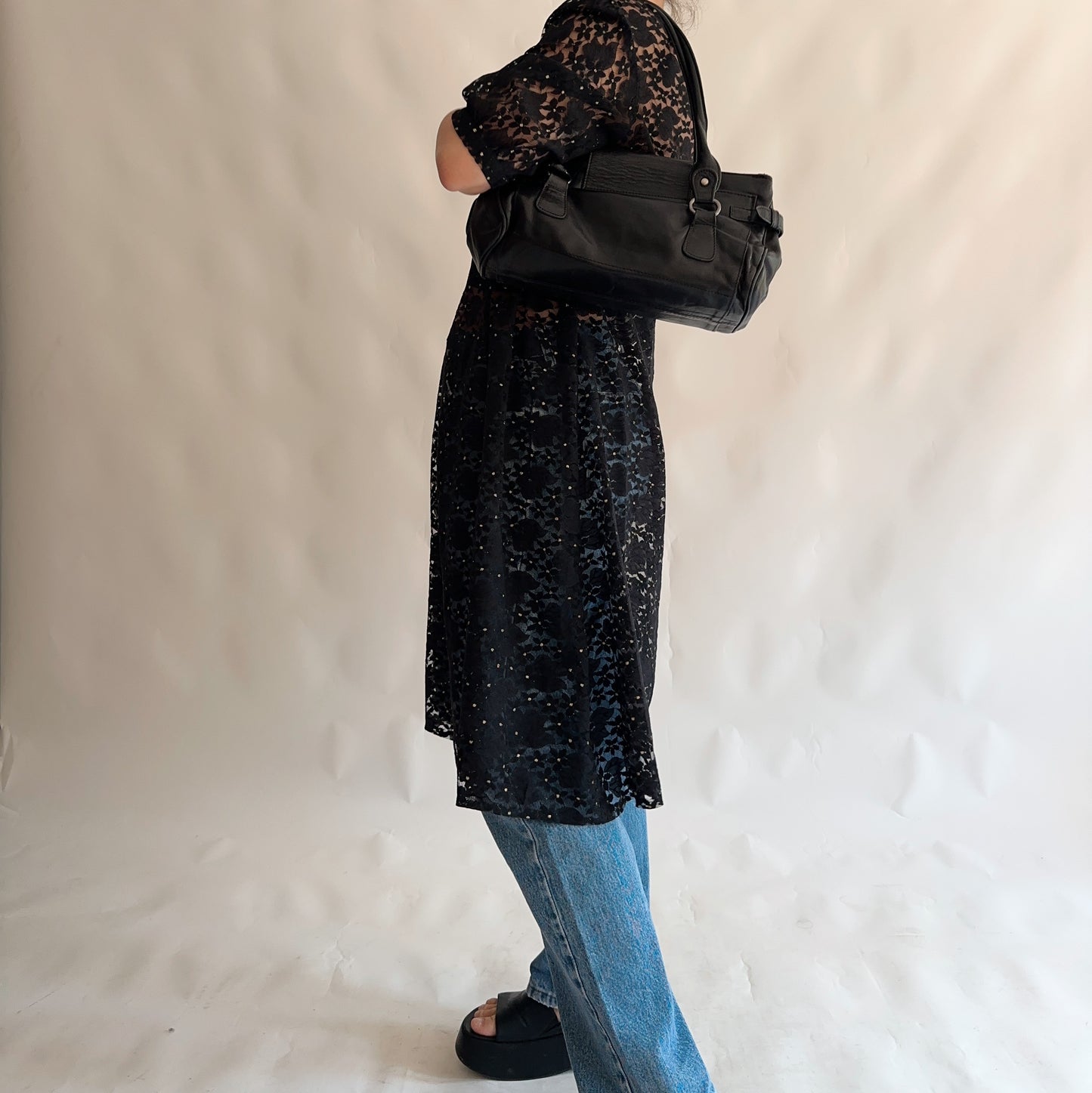 Vestido Vintage Rendado (L)