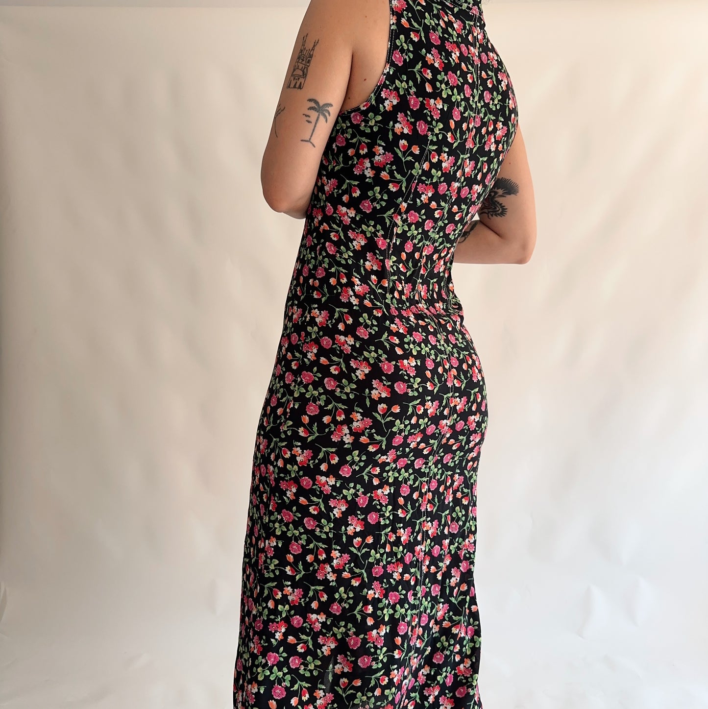 Vestido Vintage 90s floral (S)