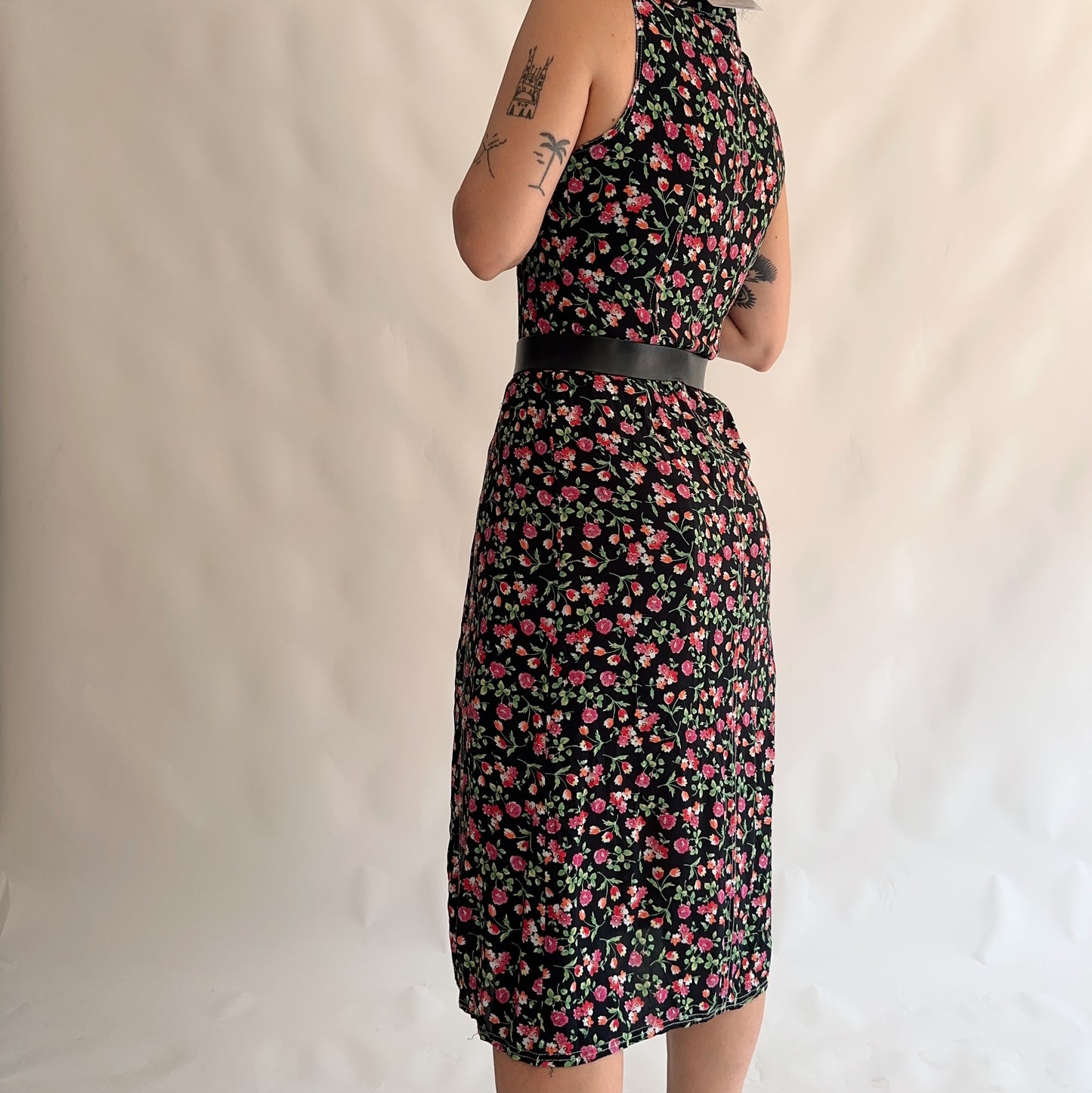 Vestido Vintage 90s floral (S)