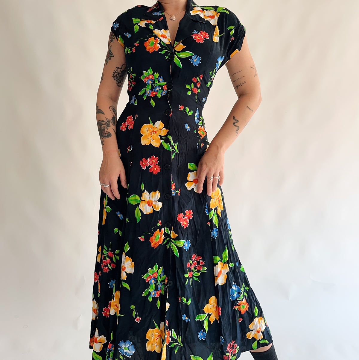 vestido vintage longo 90s (M)