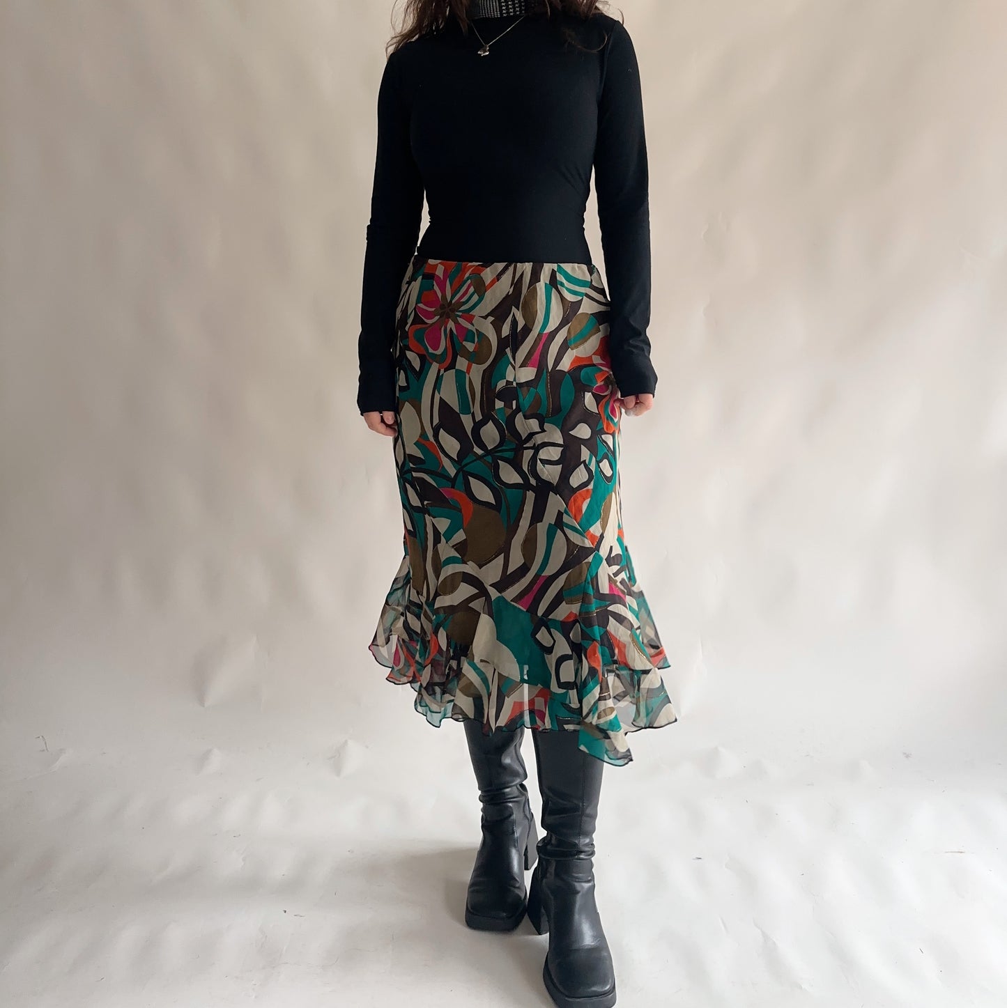 Vintage mesh skirt y2k (L-XL)