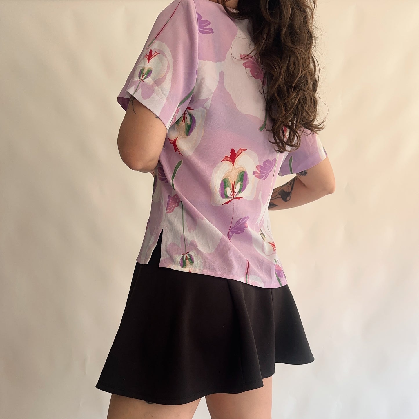 camisa vintage orquídeas (M-L)