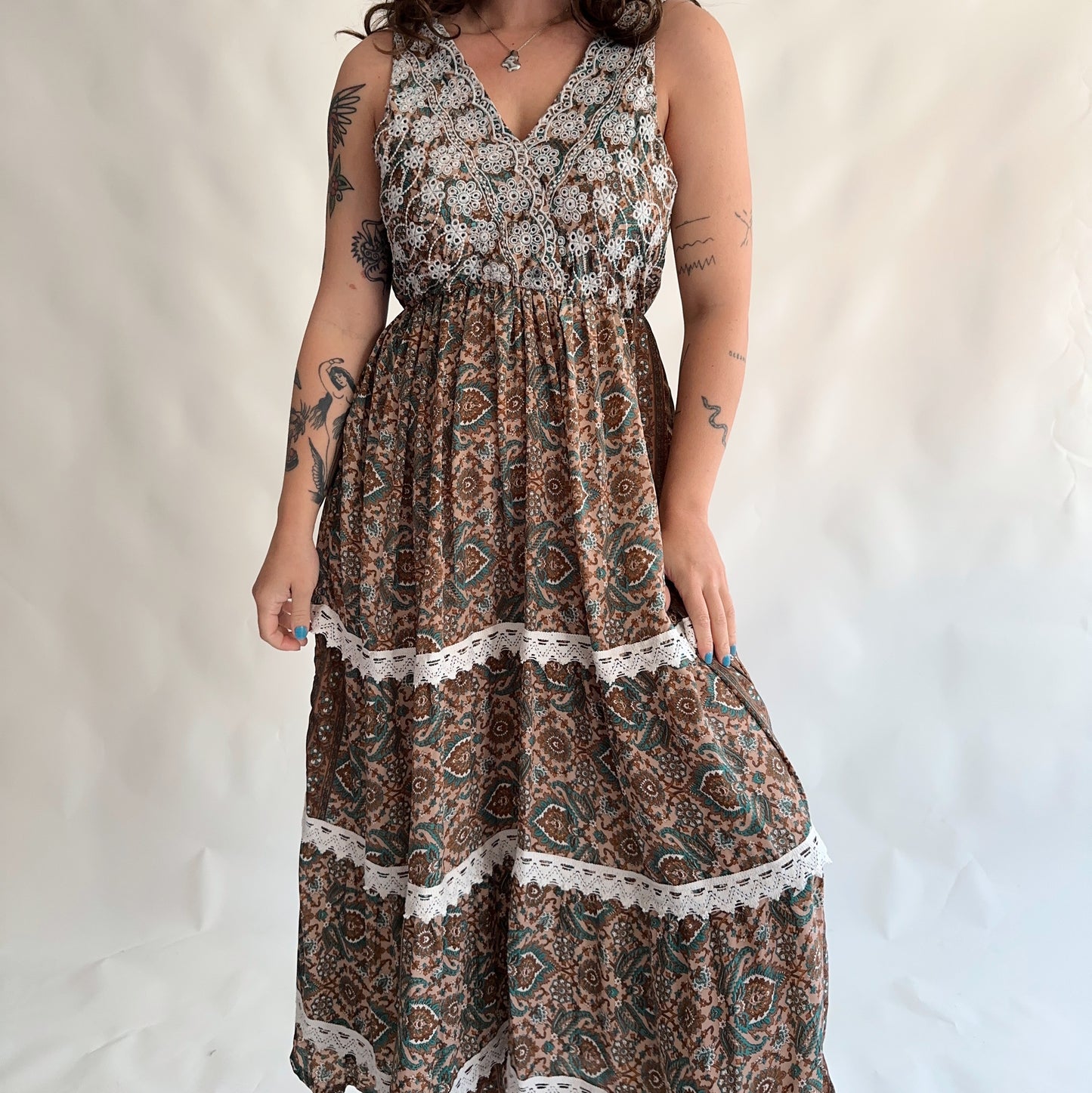 Vintage Fairycore Dress (SM)