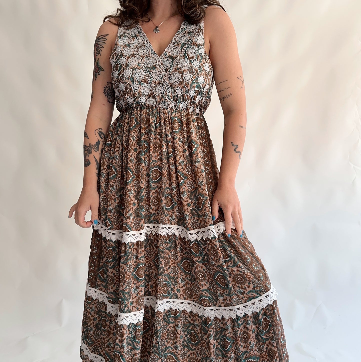 Vintage Fairycore Dress (SM)