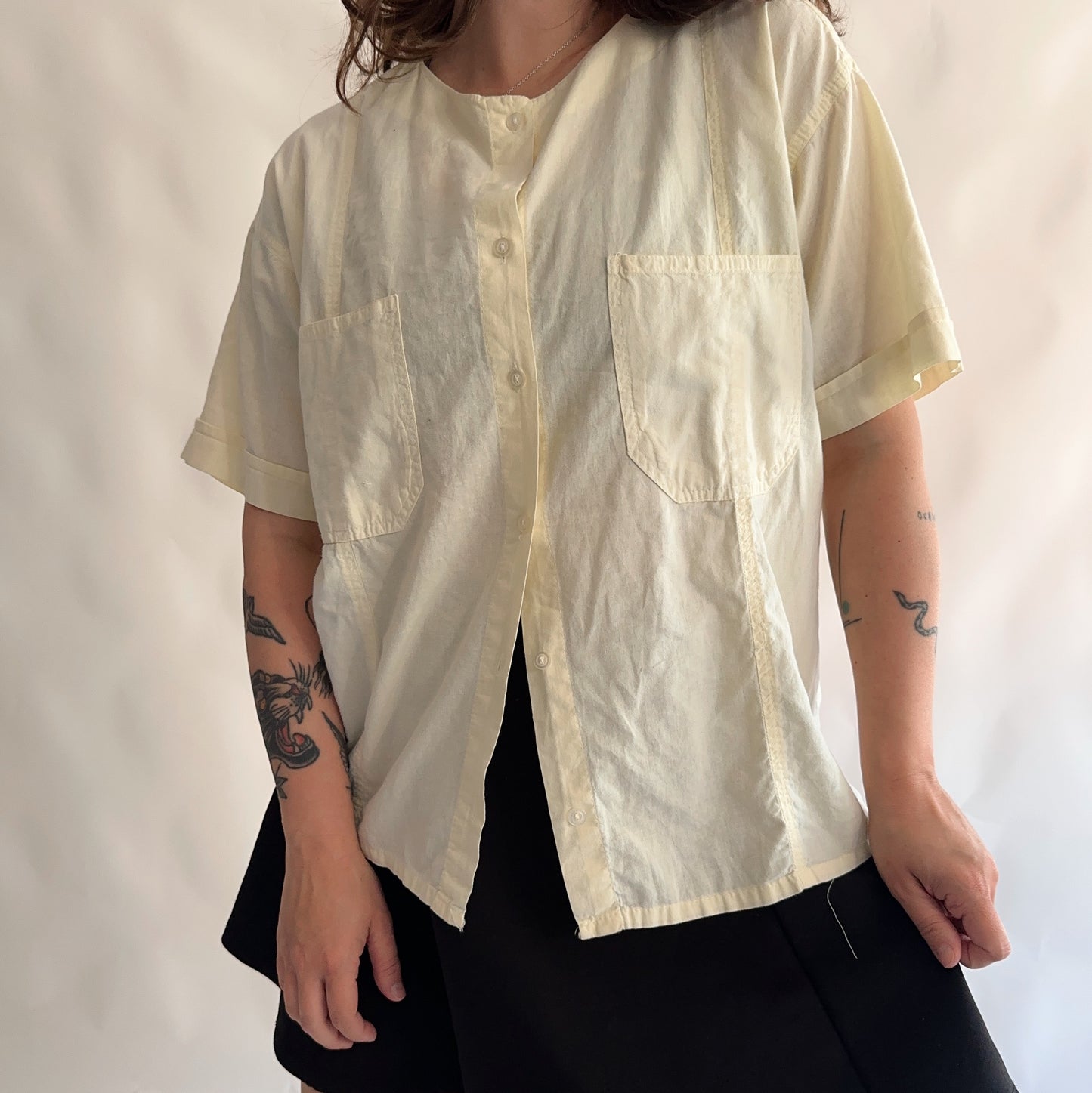 camisa vintage 100% cotton (M-L)