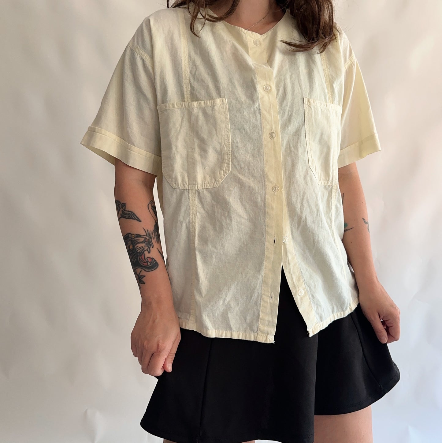 camisa vintage 100% cotton (M-L)
