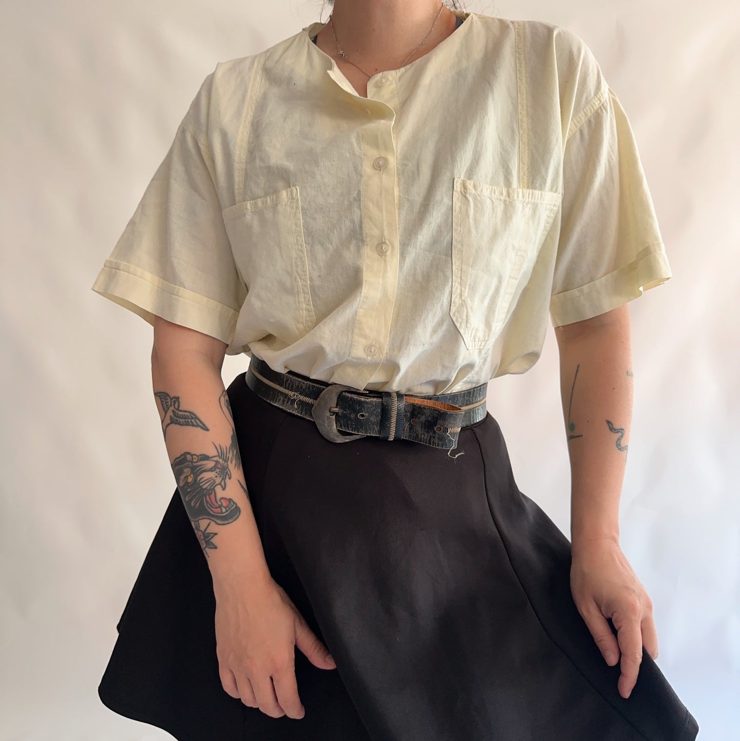 camisa vintage 100% cotton (M-L)