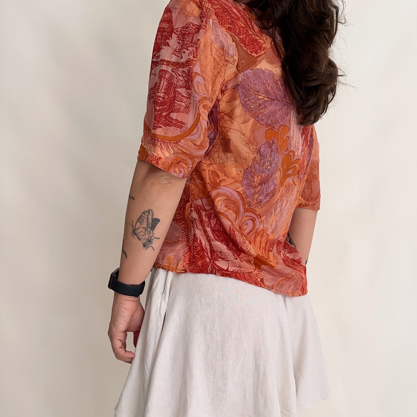 Camisa 100% seda (M-L)