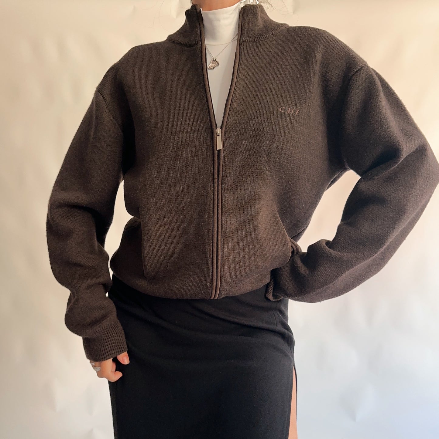 Blusão Vintage com Lã de Merino (M-L)
