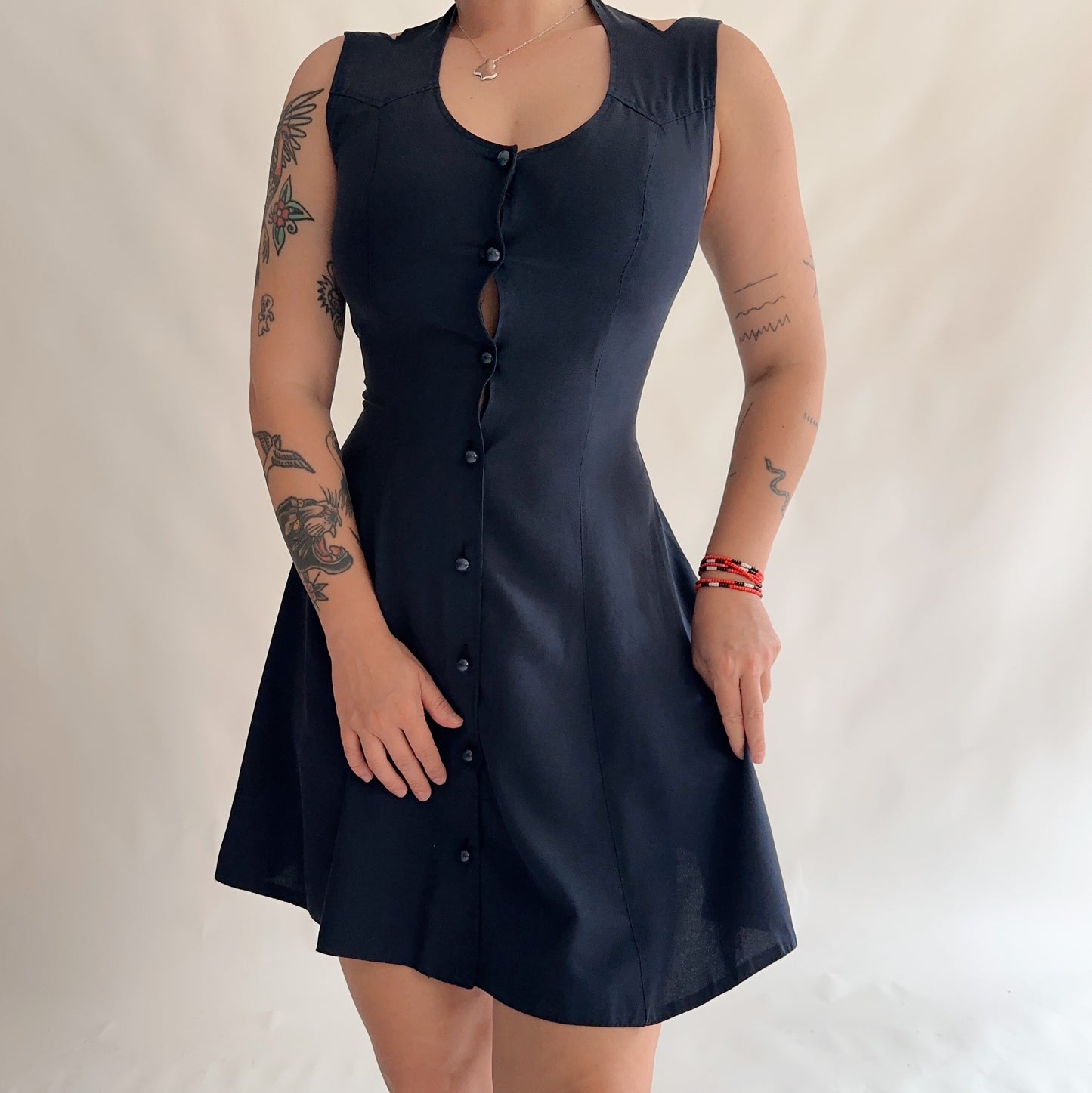 vestido vintage 90s curto (M)