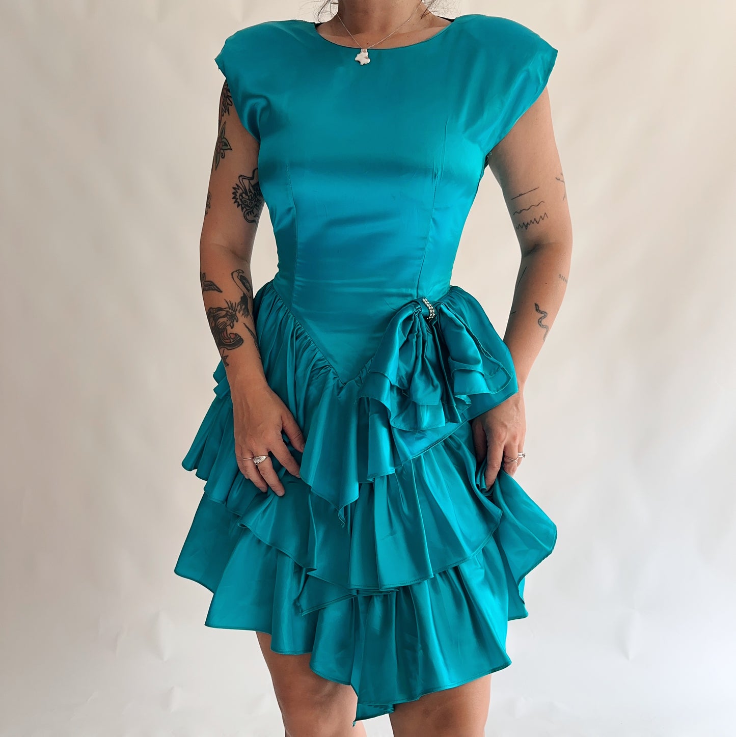 vestido vintage icónico dos anos80s(S)