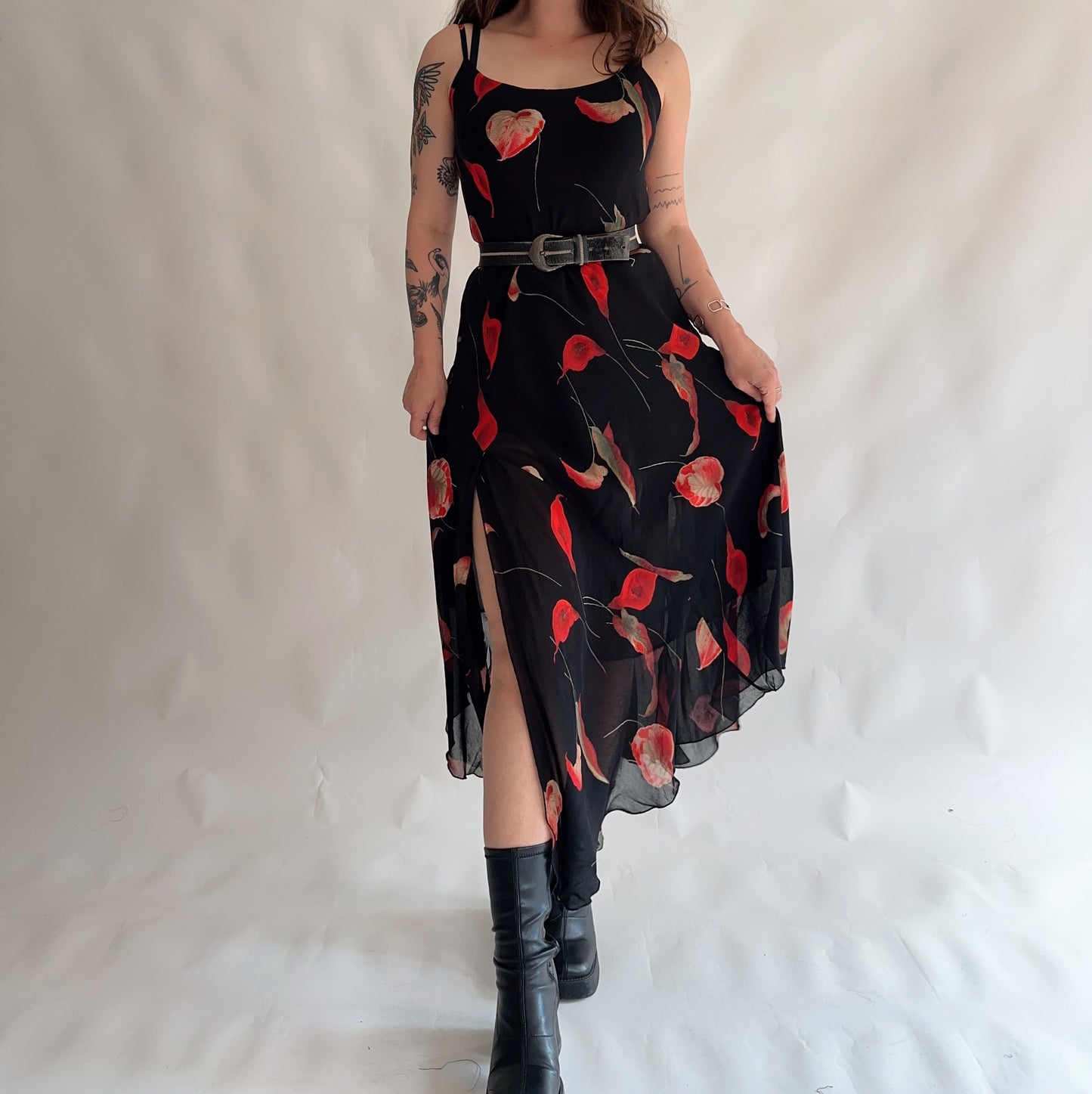 Vestido Vintage y2k assimétrico (L-XL)