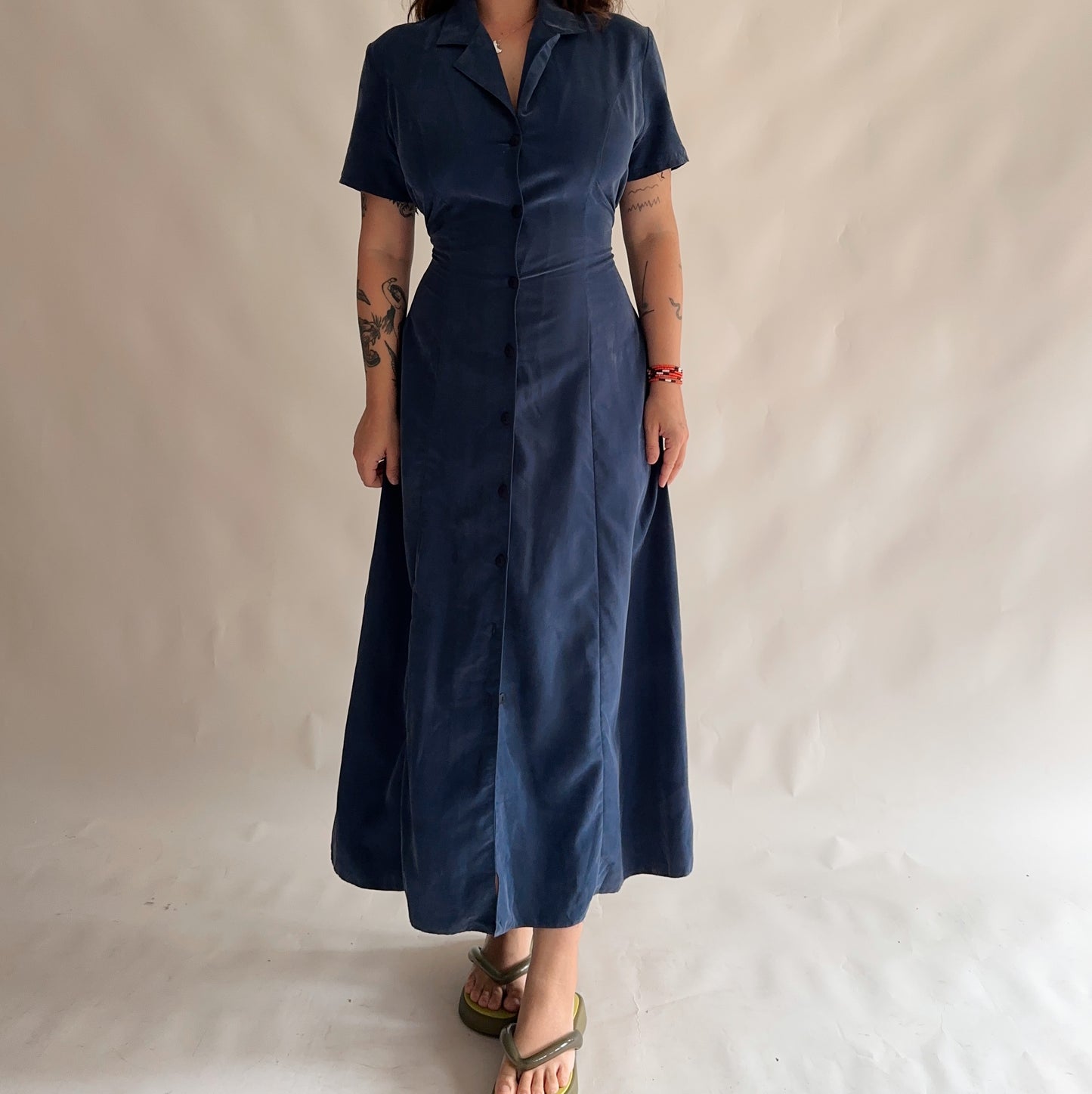 vestido vintage 90s longo (L)