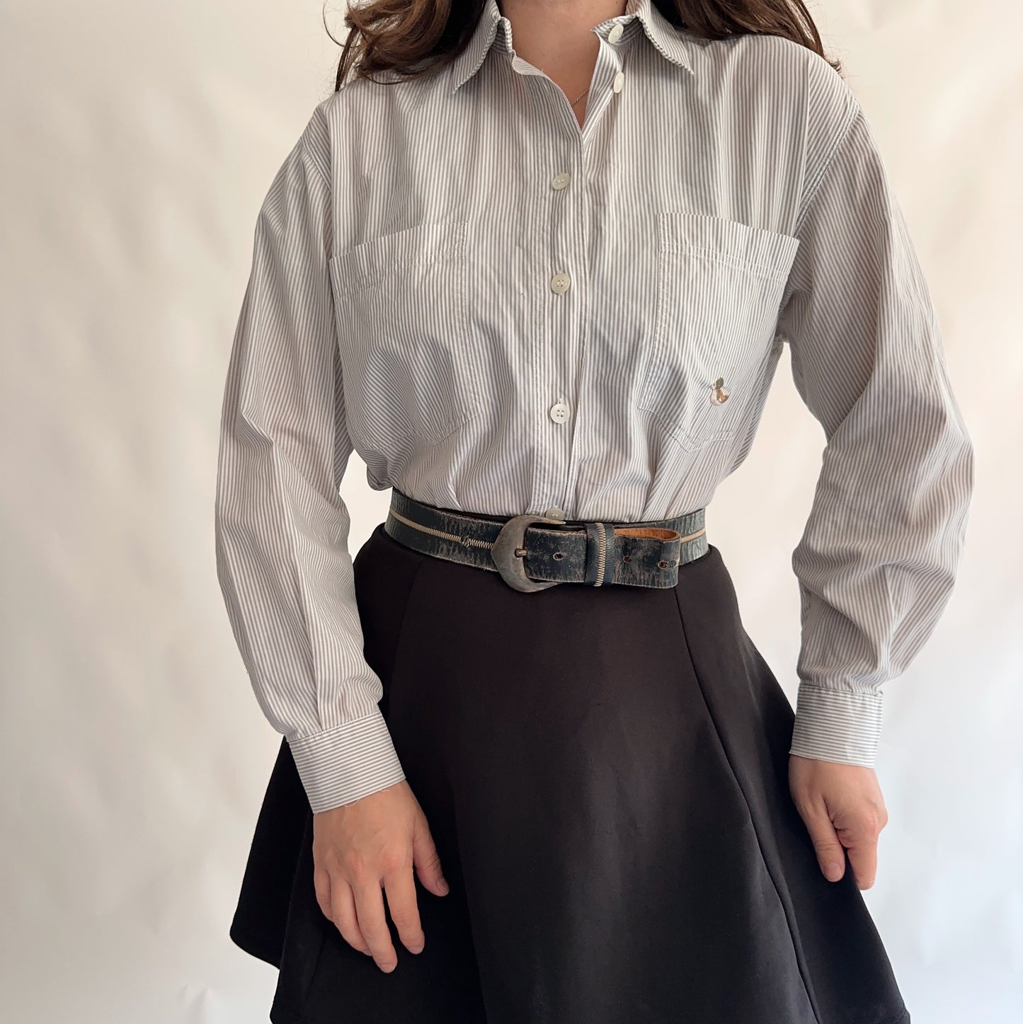 Camisa Vintage às riscas (M)