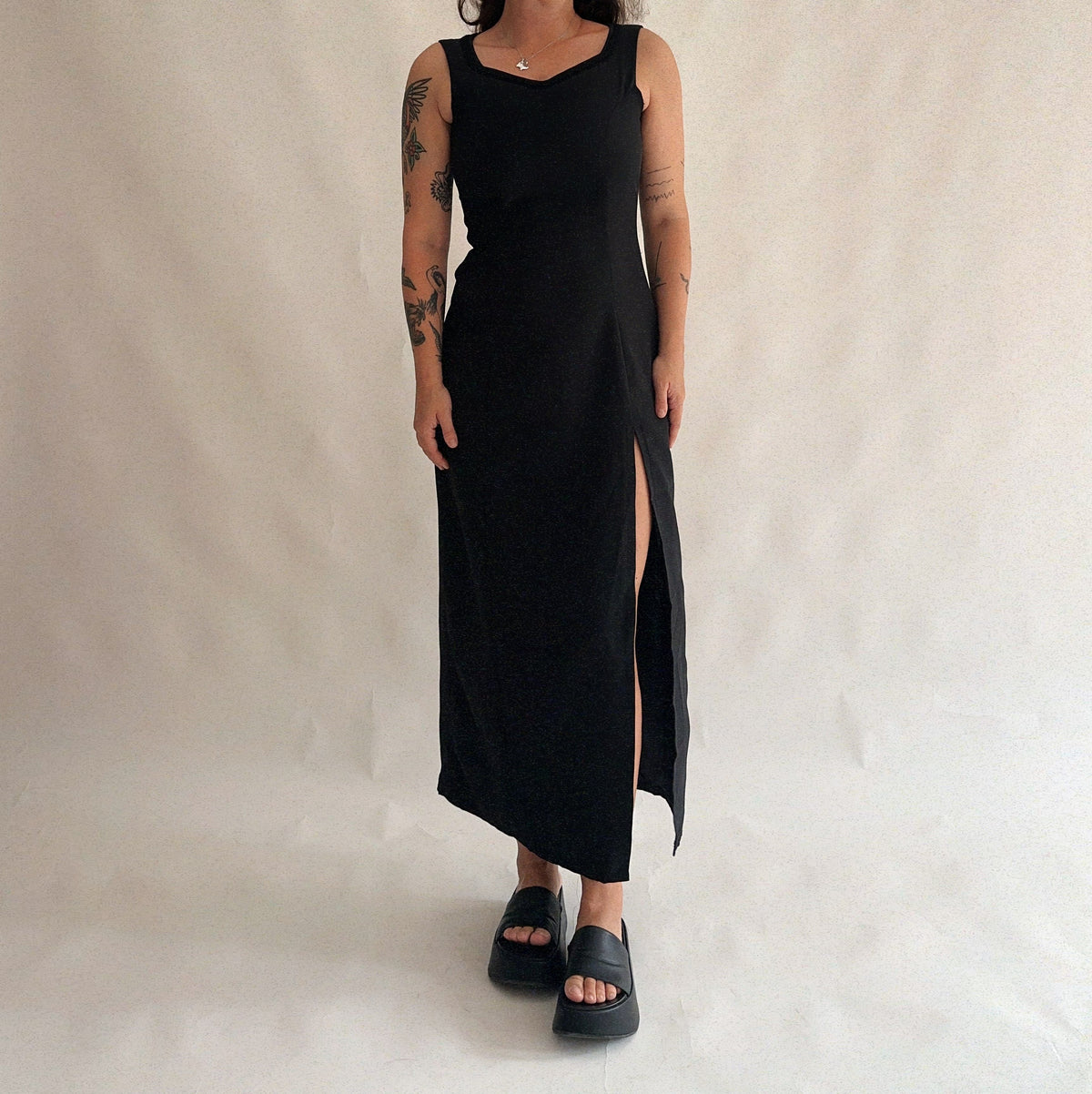vestido vintage maxi 90s (M-L)