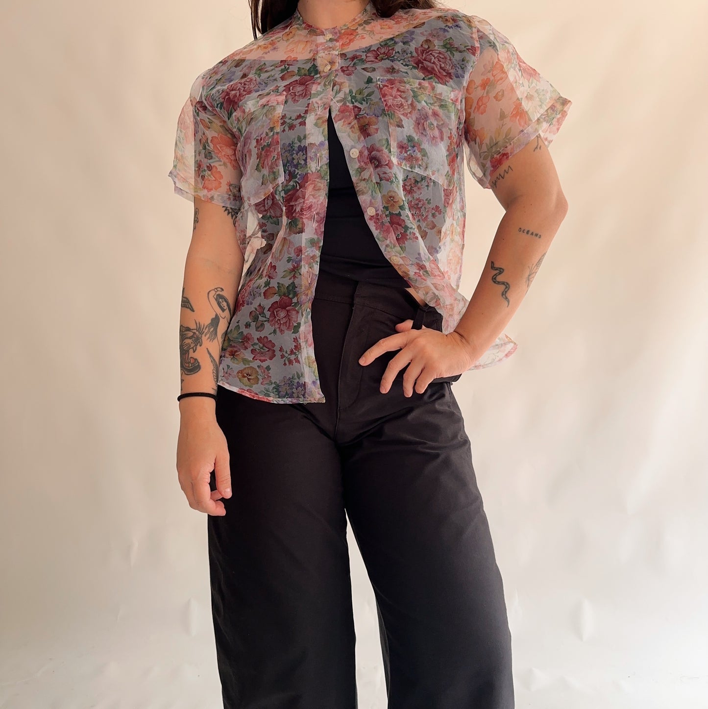 camis vintage transparente (S)