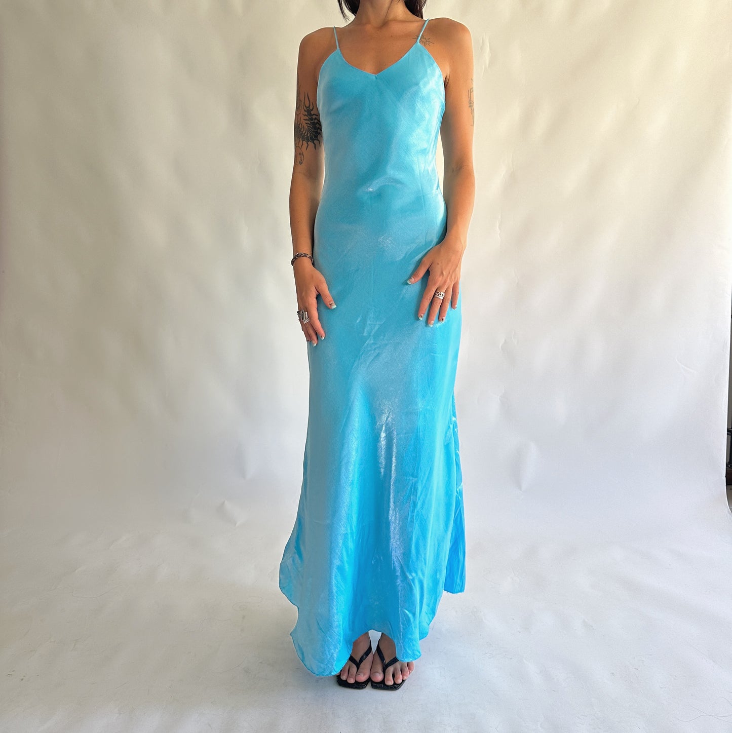 vestido vintage maxi y2k (XS)
