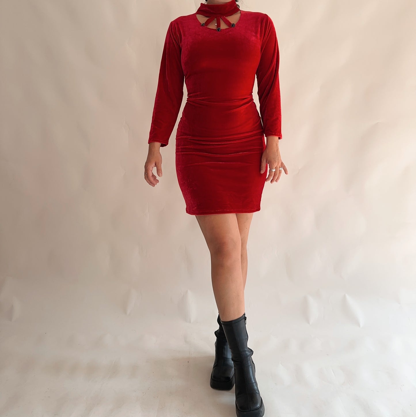 Vintage Velvet Dress (L)