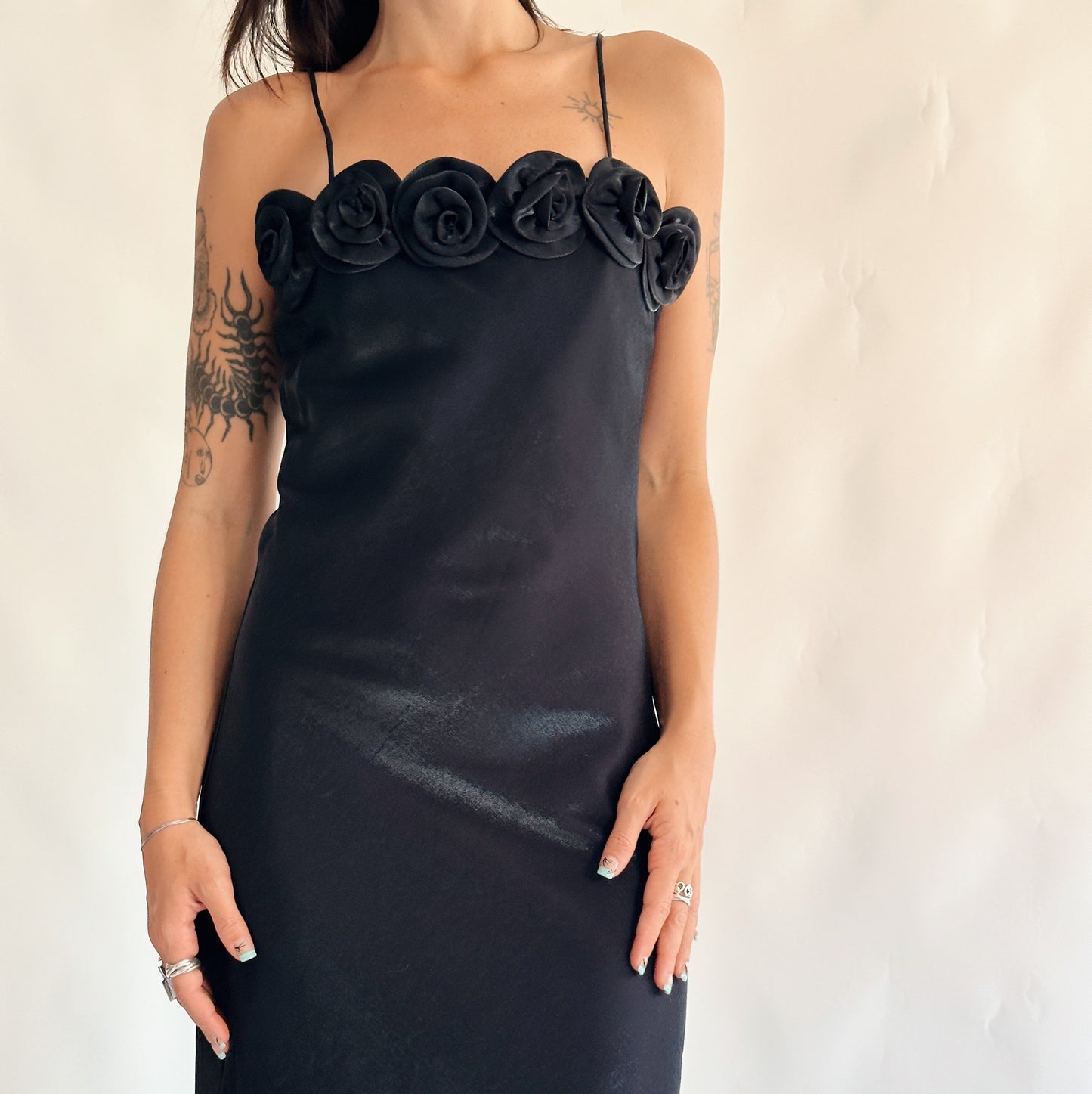 vestido vintage maxi y2k (XS-S)