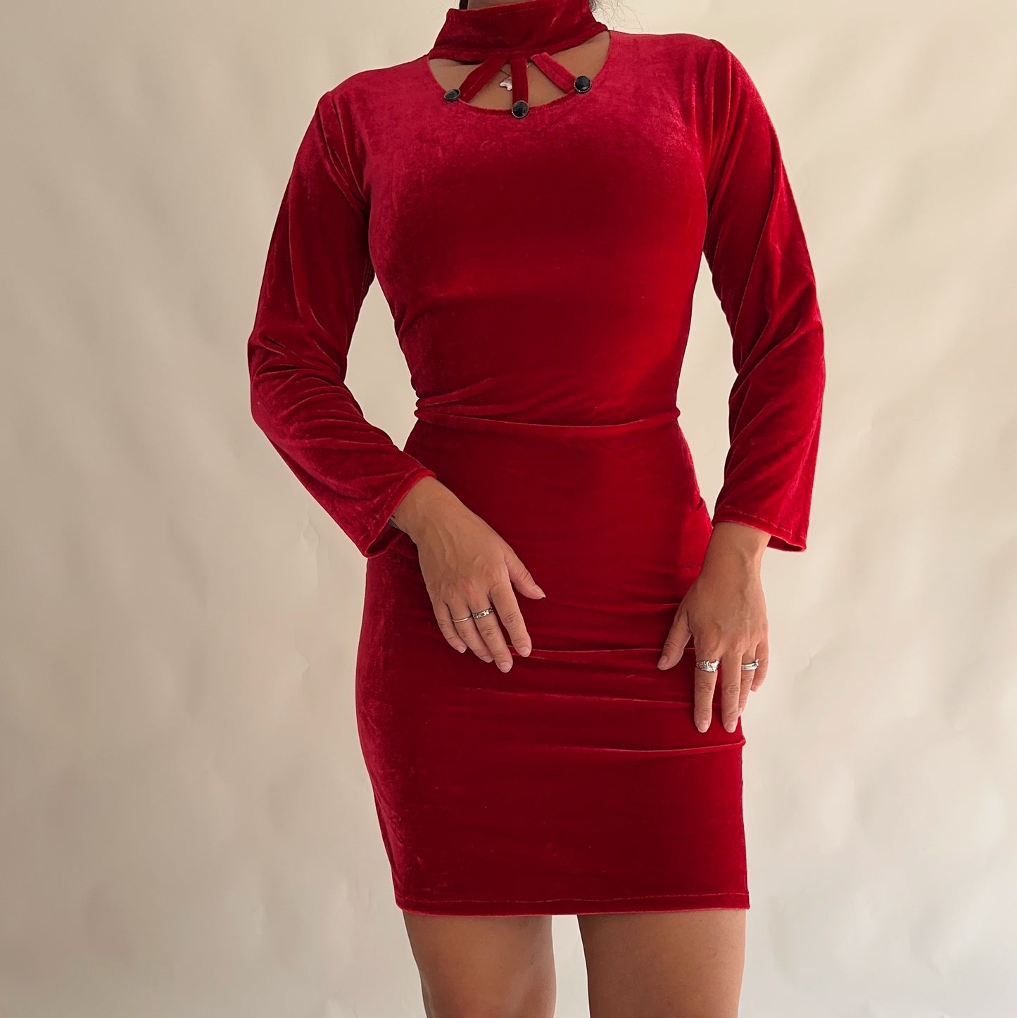 Vintage Velvet Dress (L)