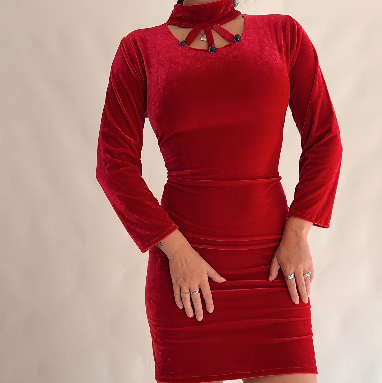 Vintage Velvet Dress (L)