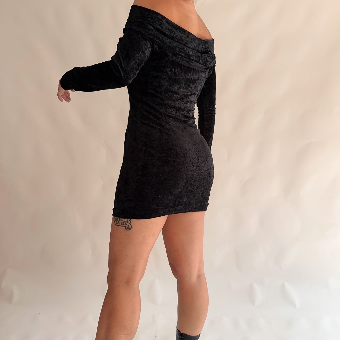 Vestido Vintage Veludo (M)