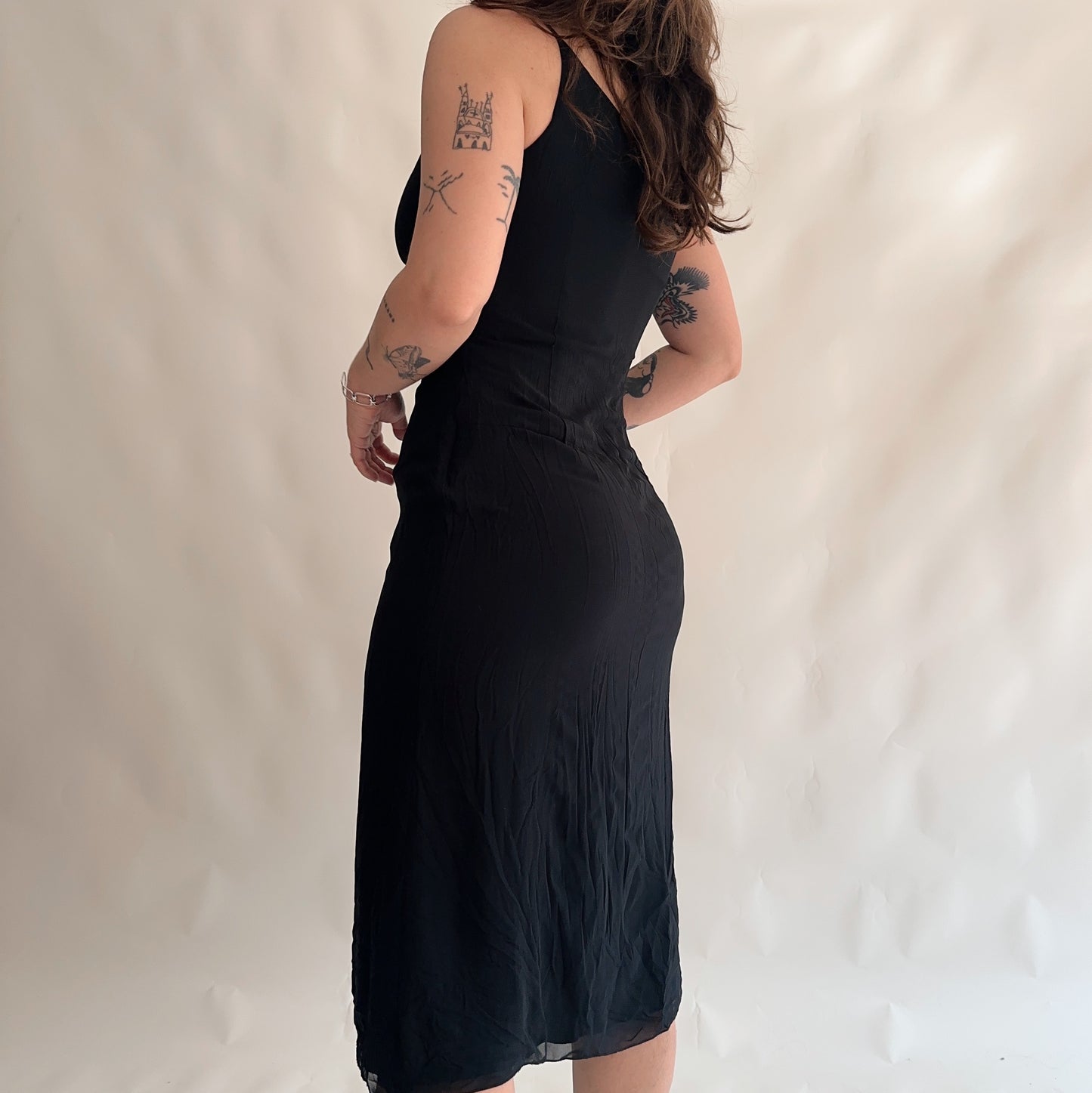 Vestido Vintage y2k assimétrico (M)