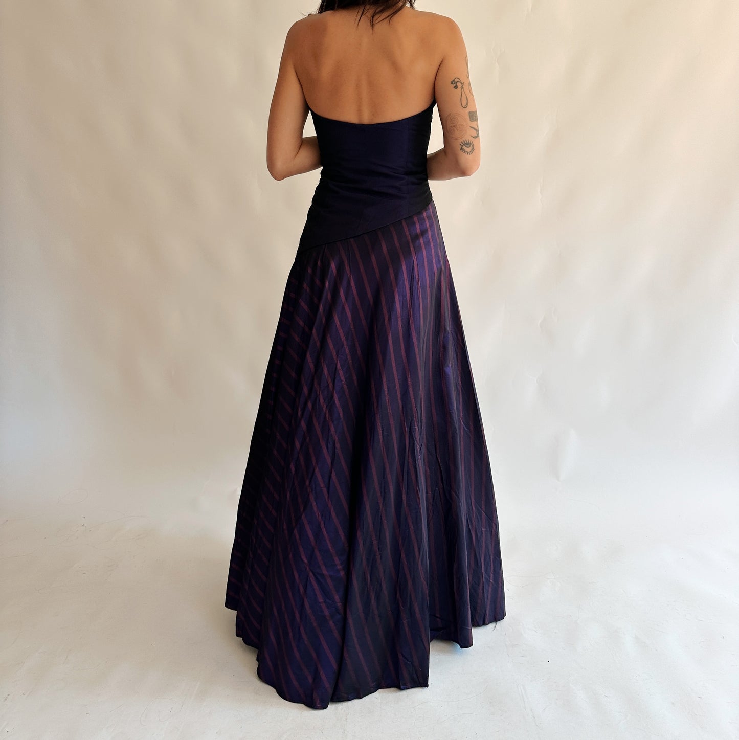 vestido vintage maxi (M)