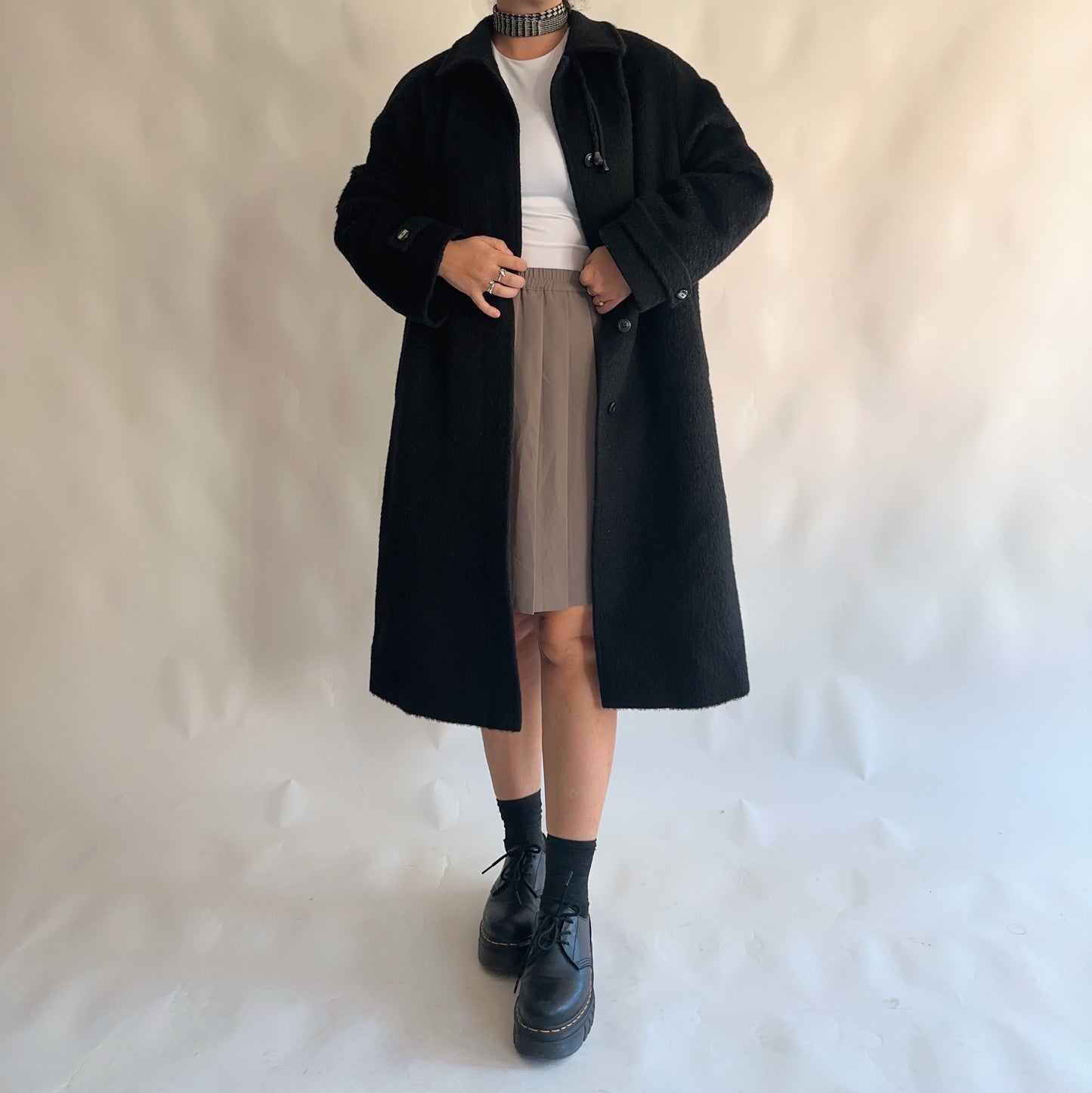 Sobretudo Vintage 80% mohair - 20% merino (XL)