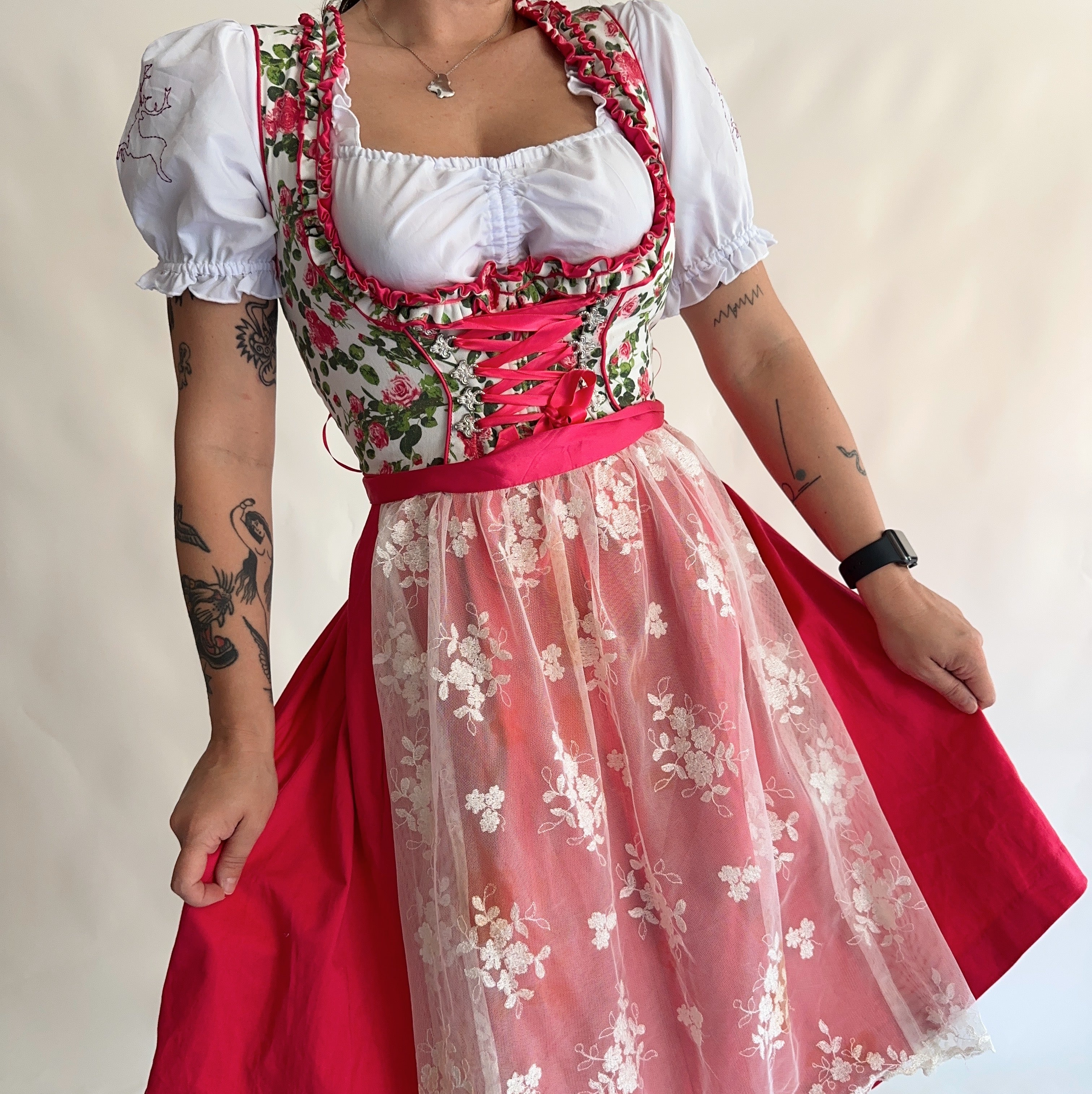 Vintage Dirndl Dress (ML) Cedofeita Vintage Vintage Dirndl Dress (ML) Cedofeita Vintage