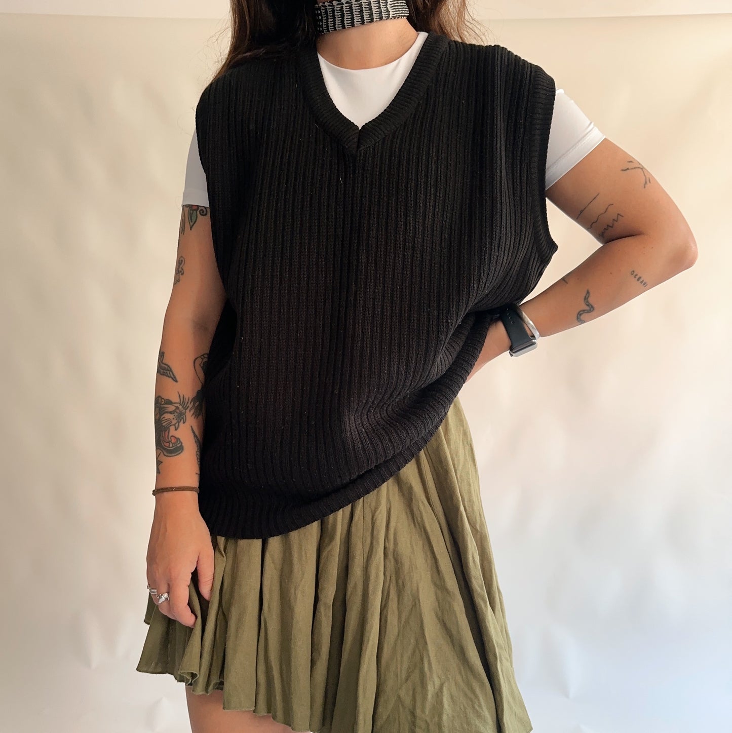 Colete Vintage Preto (L-XL)