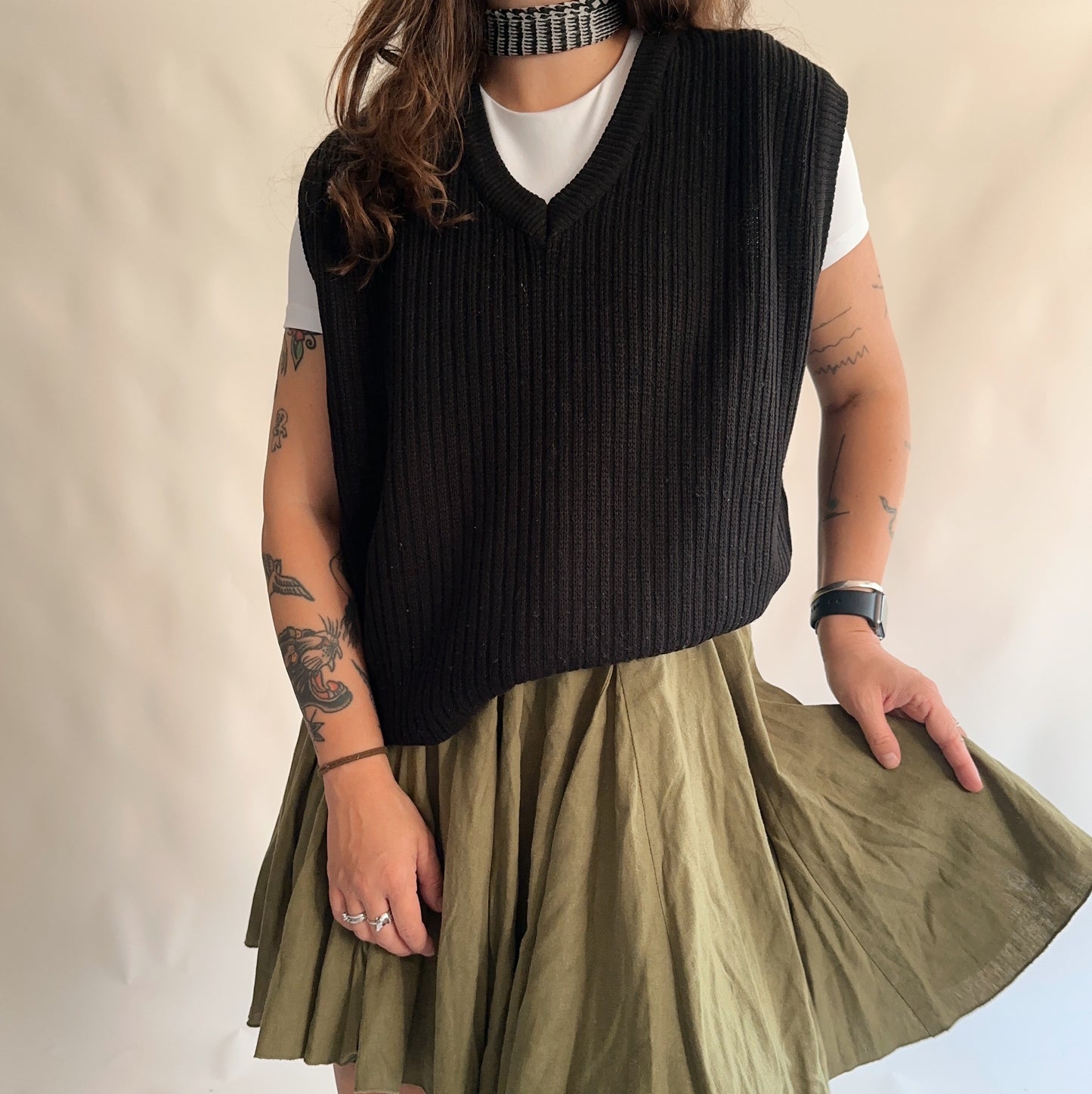 Colete Vintage Preto (L-XL)