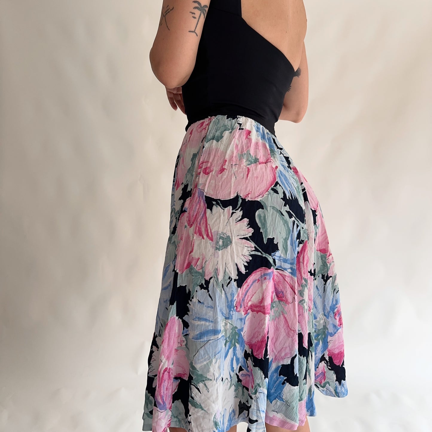 Vintage Floral Skirt (XS)