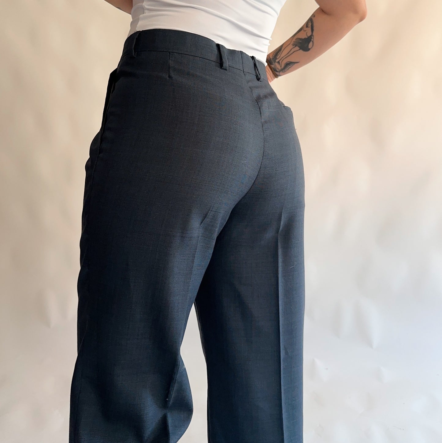 Fato Vintage Blazer + Calças 100% lã (M-L)