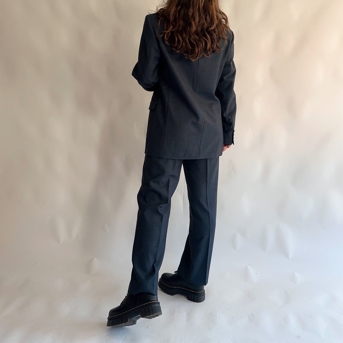 Fato Vintage Blazer + Calças 100% lã (M-L)