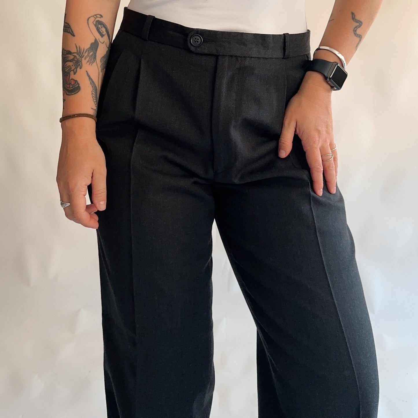 Fato Vintage Blazer + calças 45% lã (M-L)