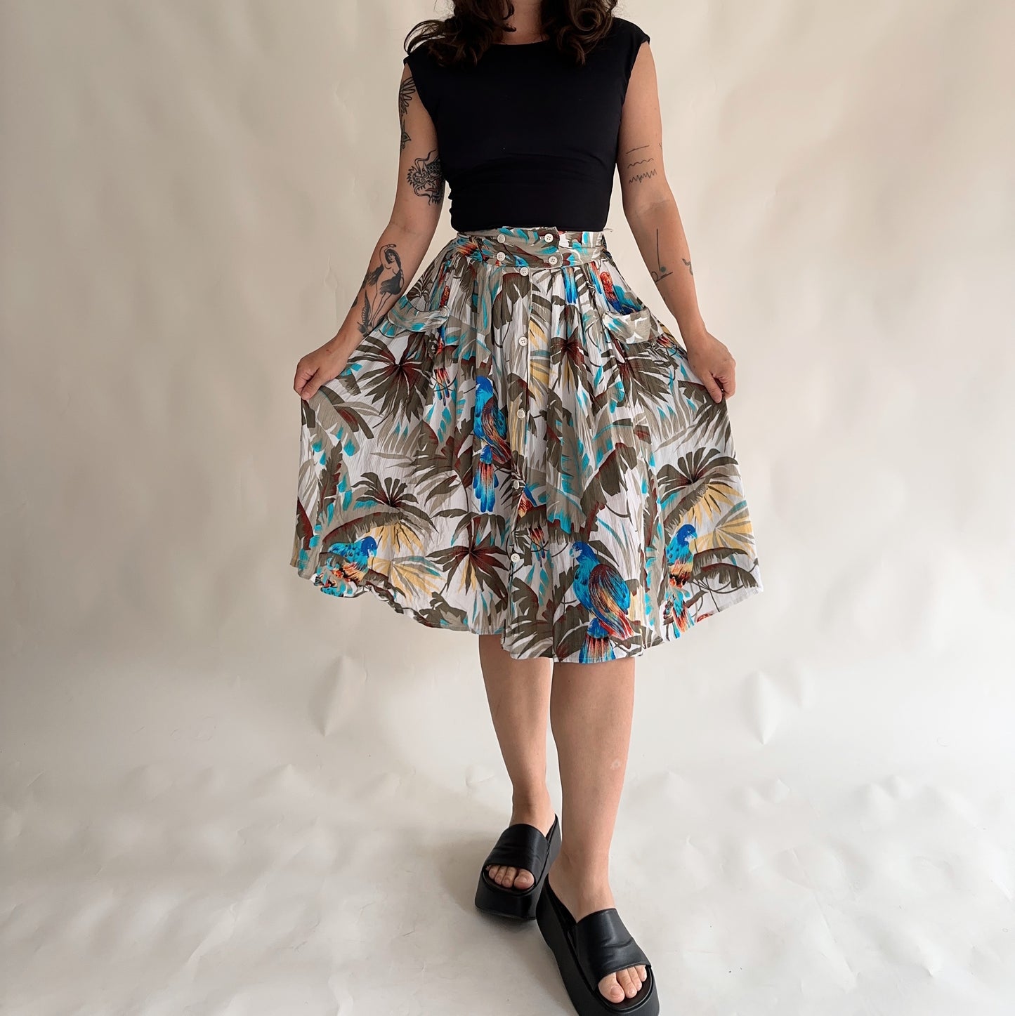 Vintage midi skirt (XS)