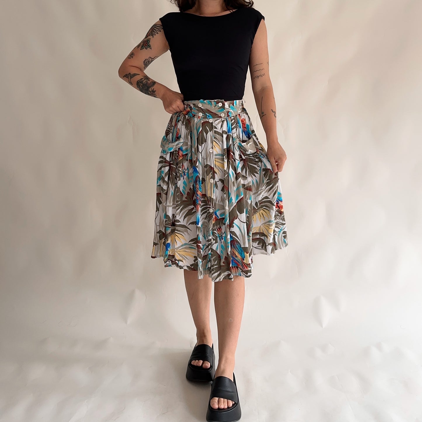 Vintage midi skirt (XS)