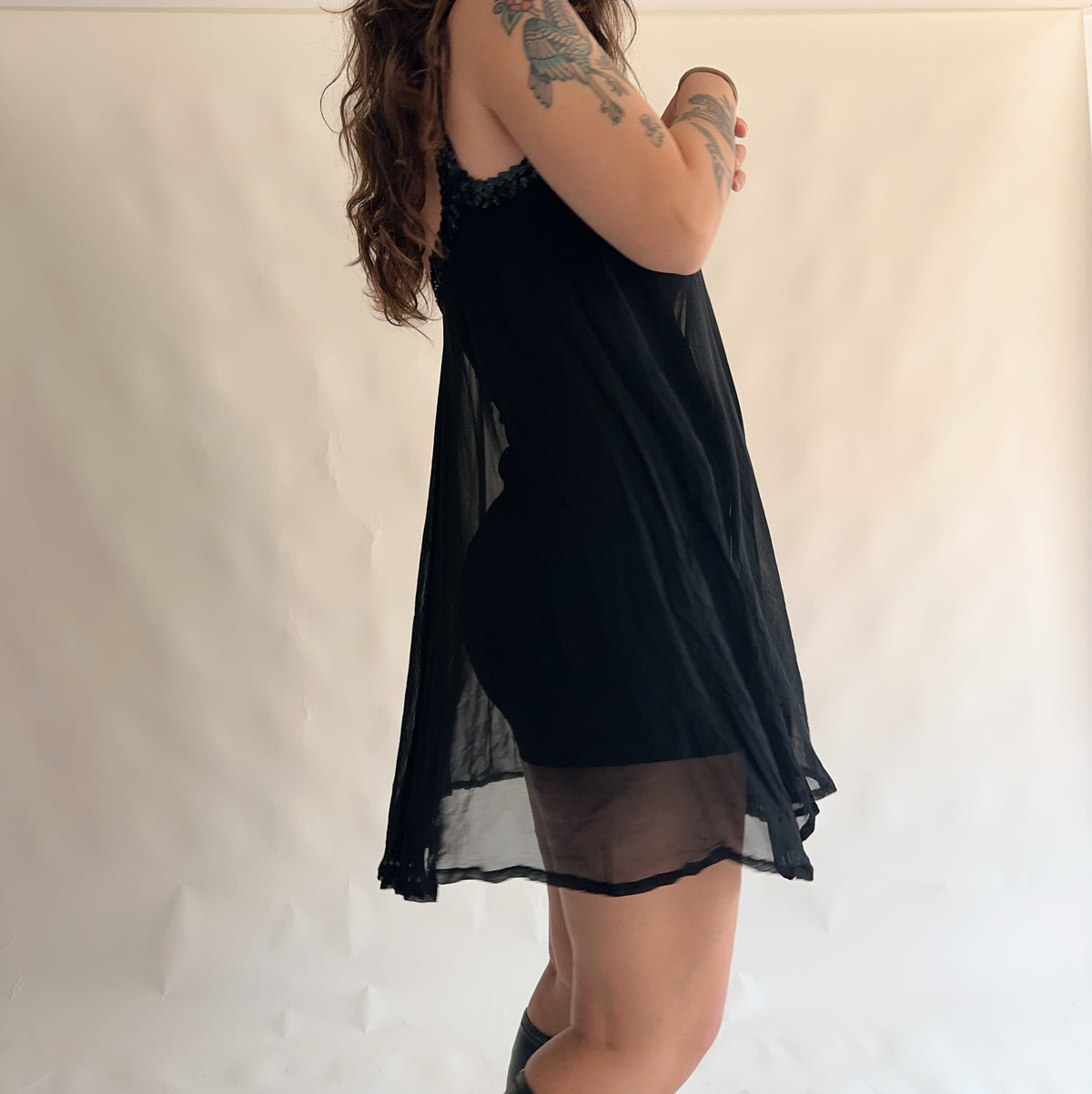 vestido vintage mesh (S)