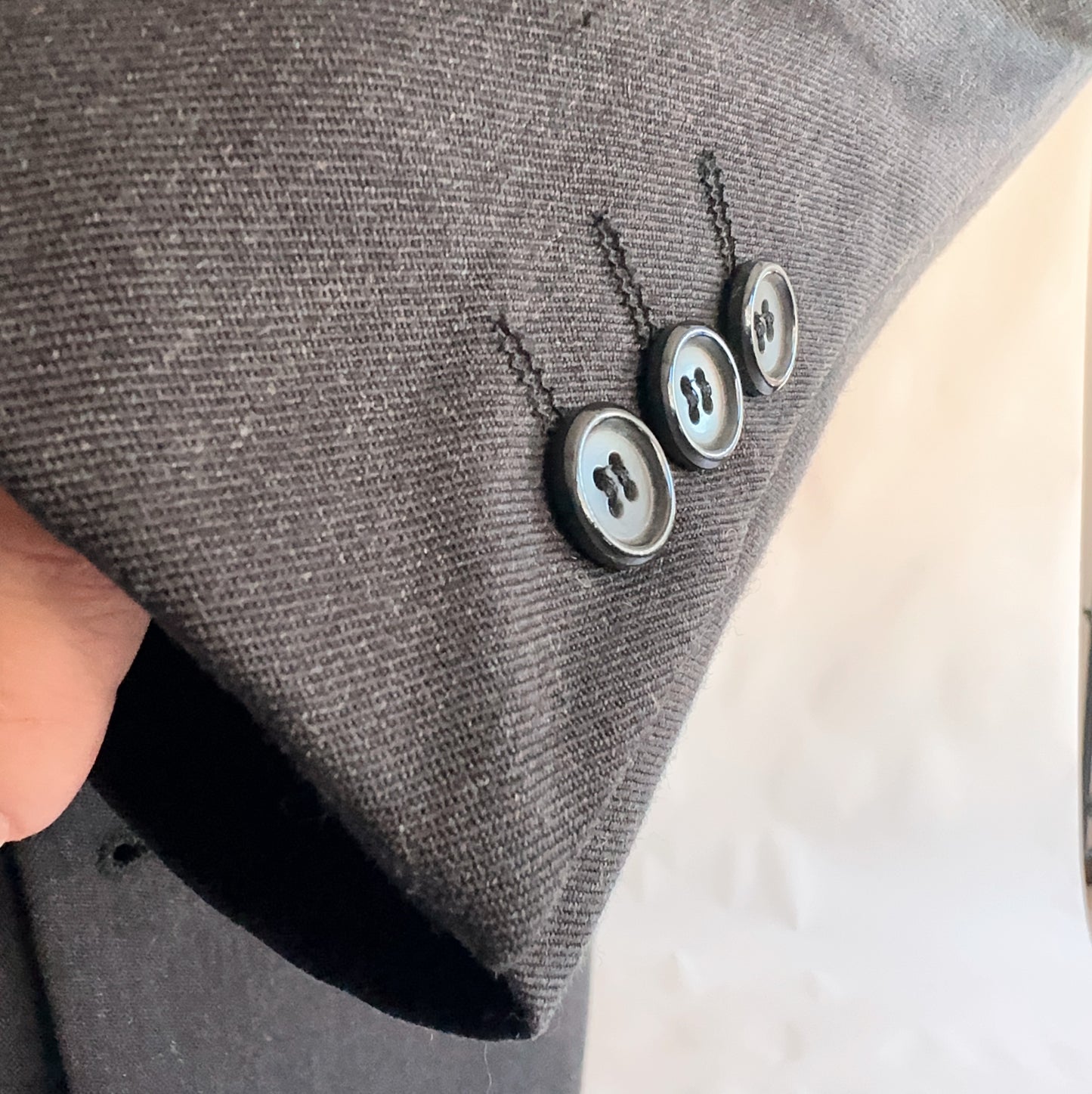 Fato Vintage Blazer + calças 45% lã (M-L)