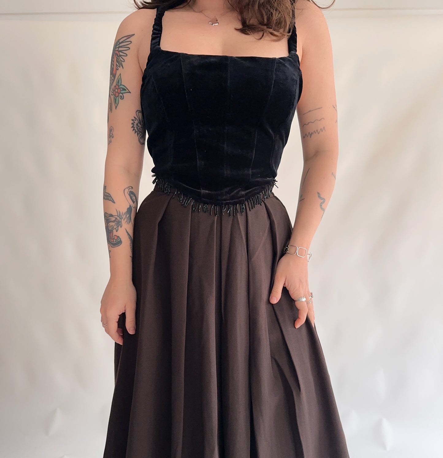 upcycling corset preto (L-XL)