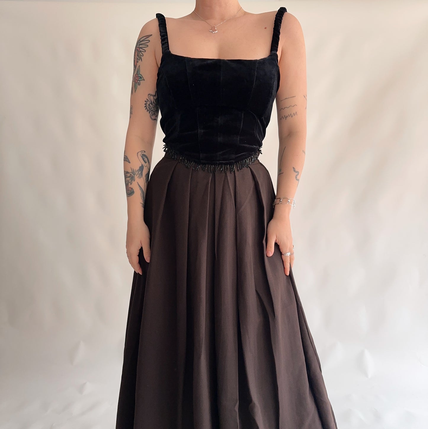 upcycling corset preto (L-XL)
